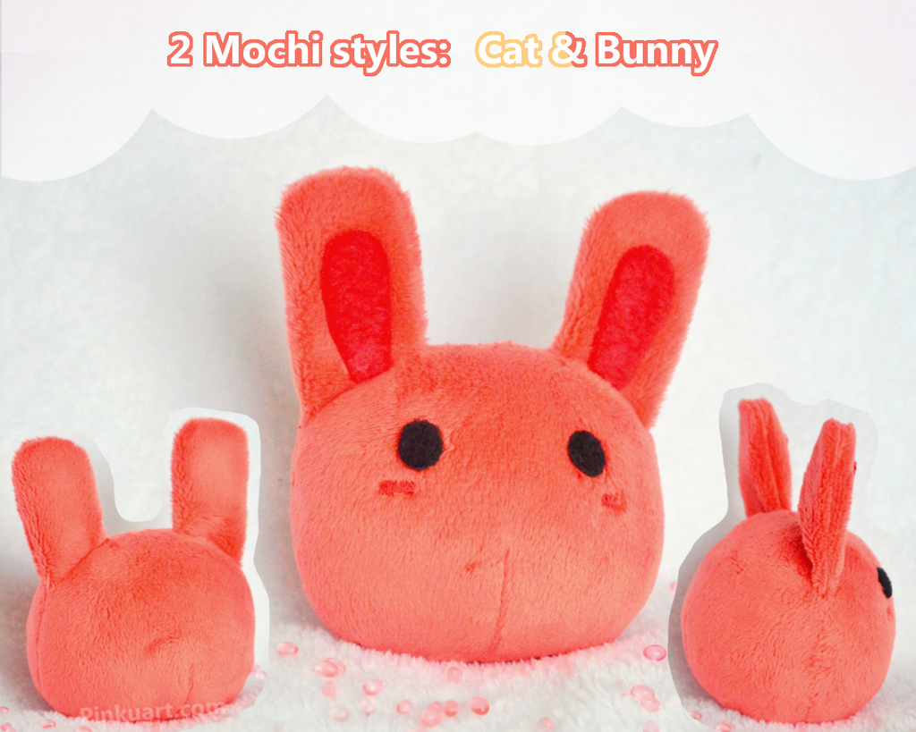 Part 1 I Mochi Plush sewing Pattern + Tutorial Book .PDF