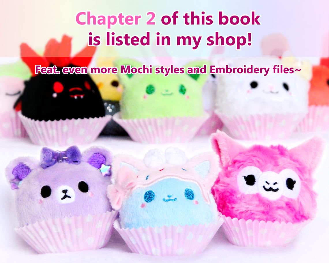 Part 1 I Mochi Plush sewing Pattern + Tutorial Book .PDF