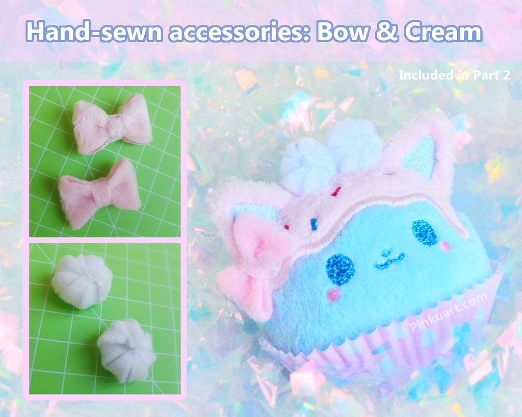 Mochi Plush sewing Pattern + Tutorial Book .PDF + Embroidery files I Part 1 & 2