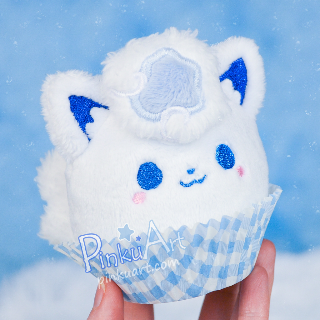 Winter fox Mochi Plushie I Ready to ship