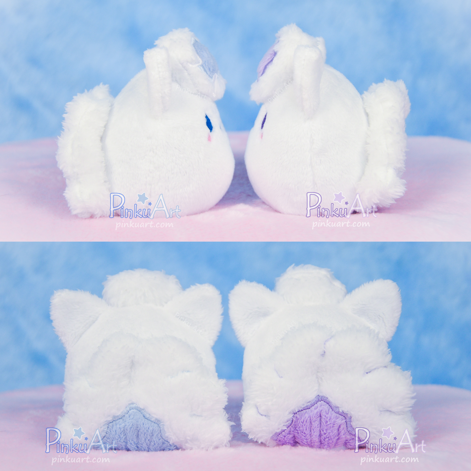 Winter fox Mochi Plushie I Ready to ship