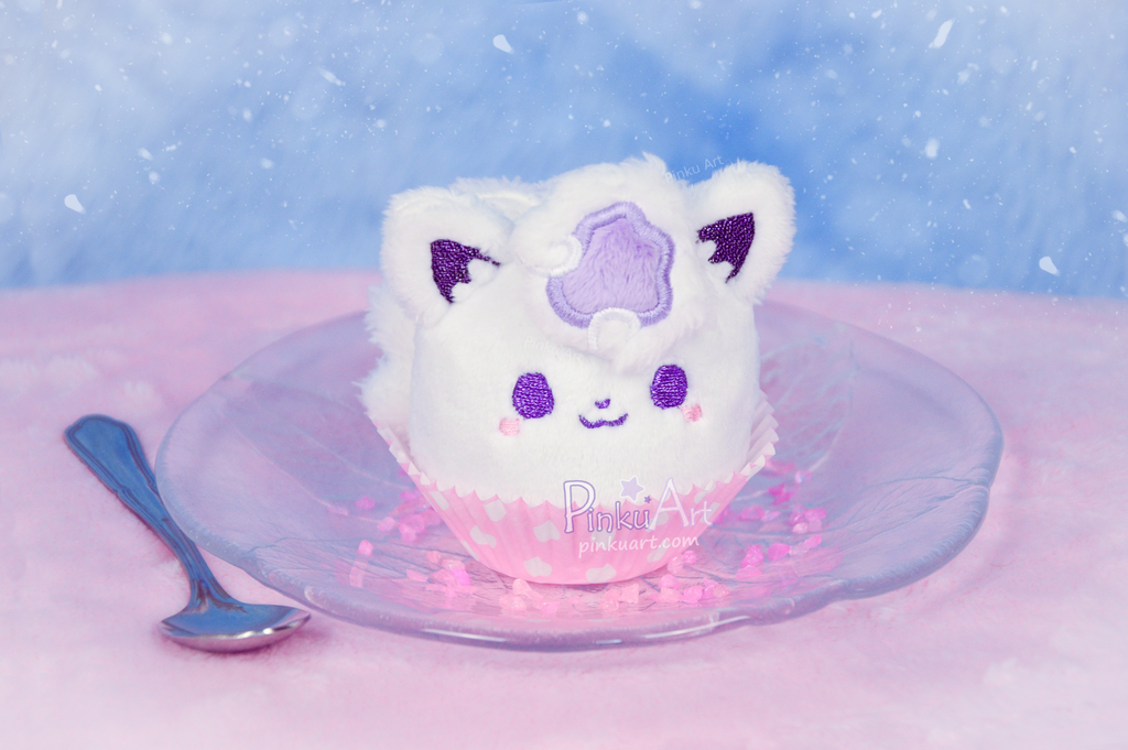 Winter fox Mochi Plushie I Ready to ship