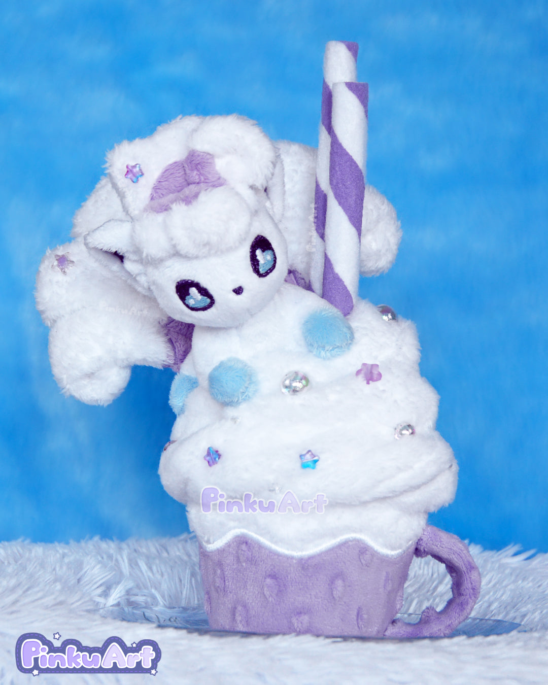 Cozy Alolan Mug plush sculpture - lavender