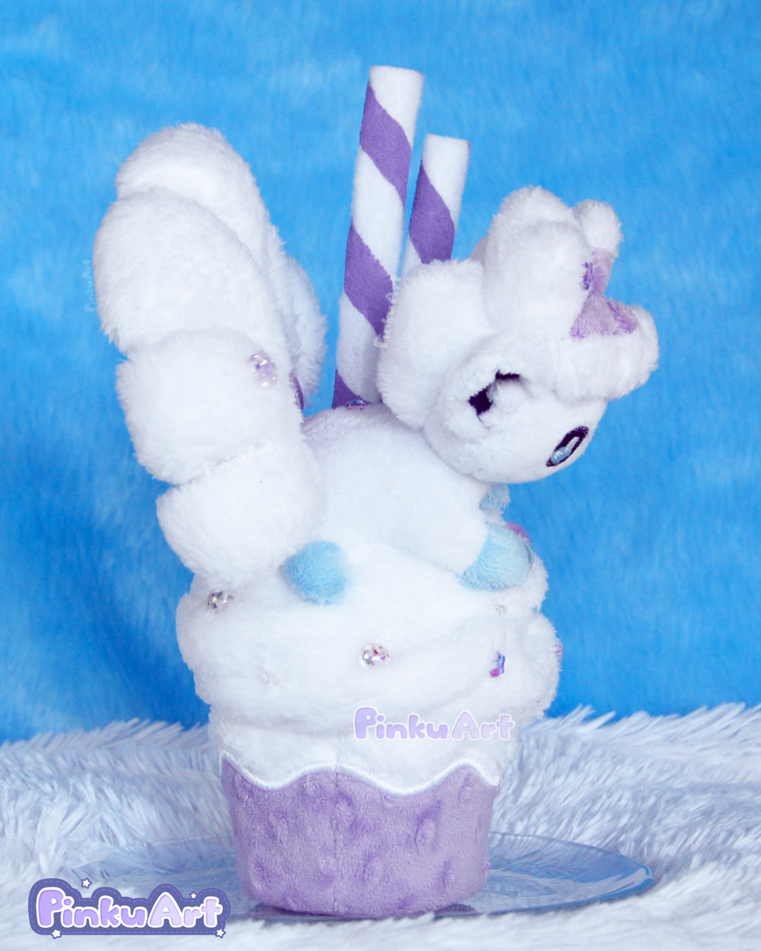 Cozy Alolan Mug plush sculpture - lavender