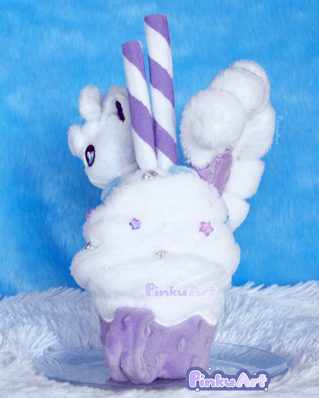Cozy Alolan Mug plush sculpture - lavender