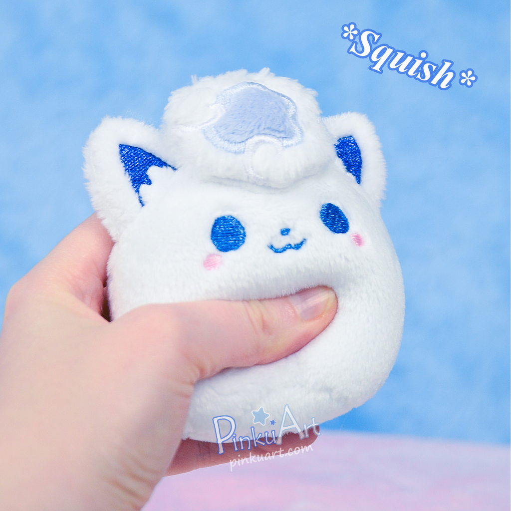 Winter fox Mochi Plushie I Ready to ship