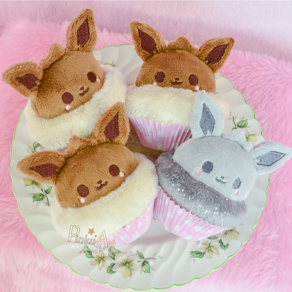 Floofy Eve Cupcake Plushie I  Ready to ship