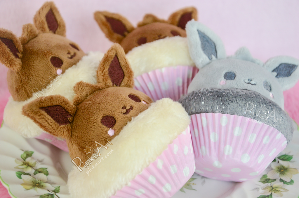 Floofy Eve Cupcake Plushie I  Ready to ship