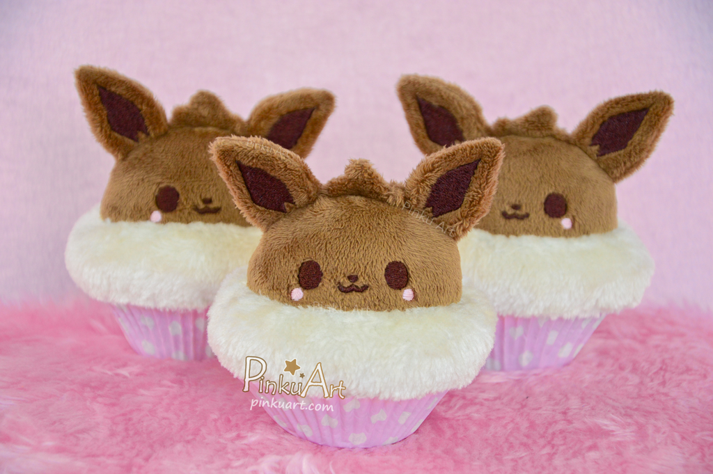 Floofy Eve Cupcake Plushie I  Ready to ship