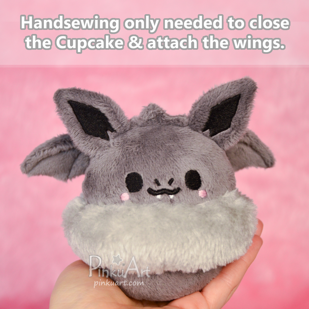Cupcake Plush sewing Pattern + Tutorial Book I Digital PDF + Embroidery files
