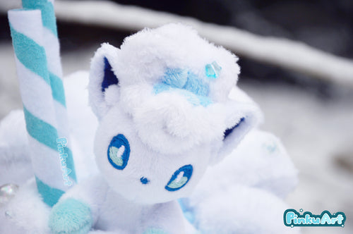 Cozy Alolan Mug plush sculpture - blue