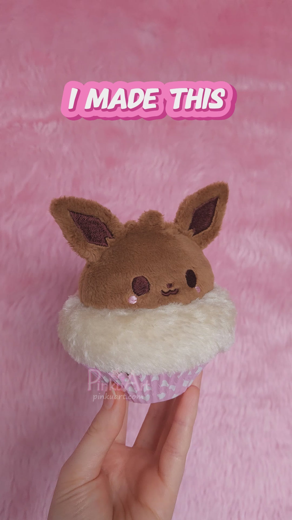 Cupcake Plush sewing Pattern + Tutorial Book I Digital PDF + Embroidery files