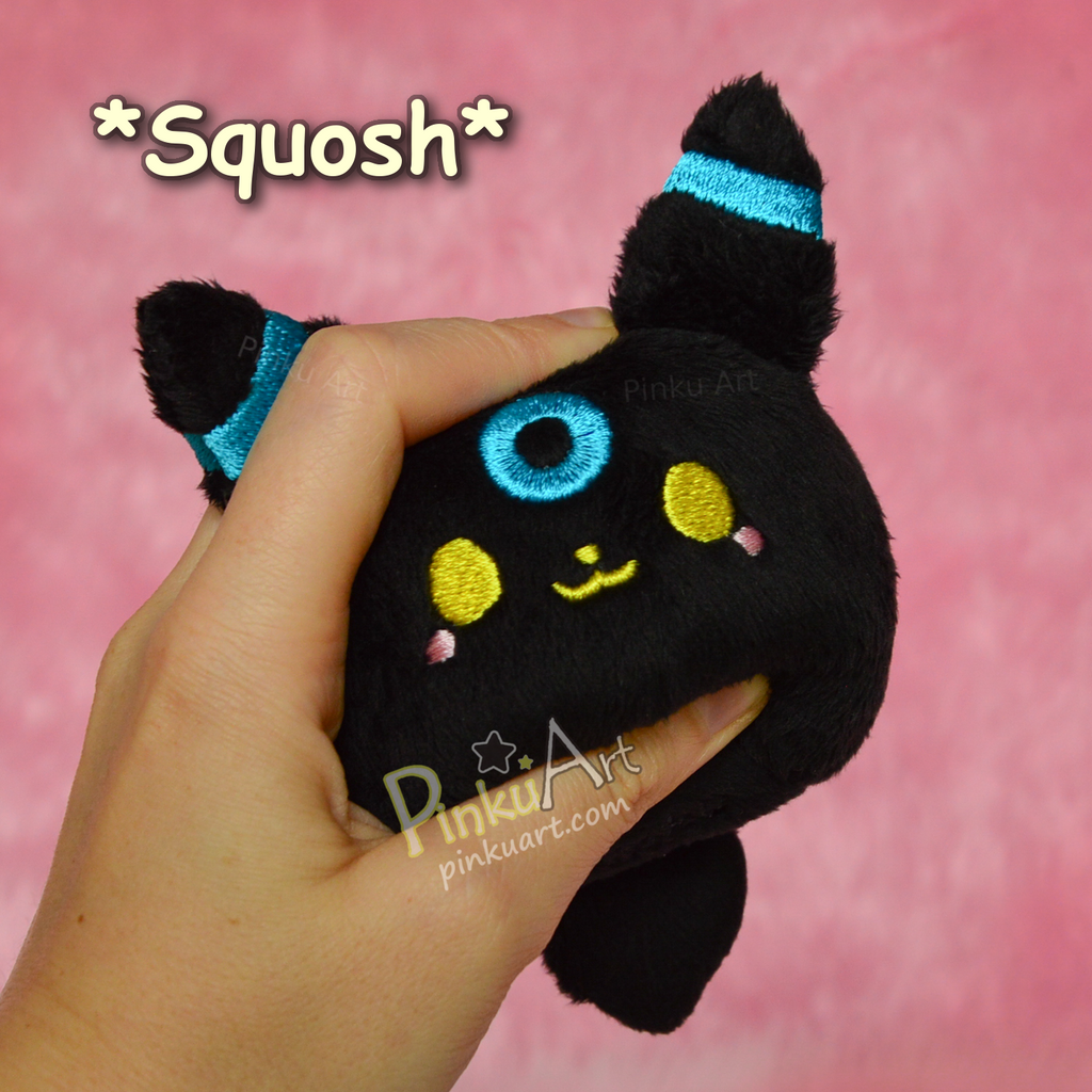 Night cat Mochi Plushie I Ready to ship
